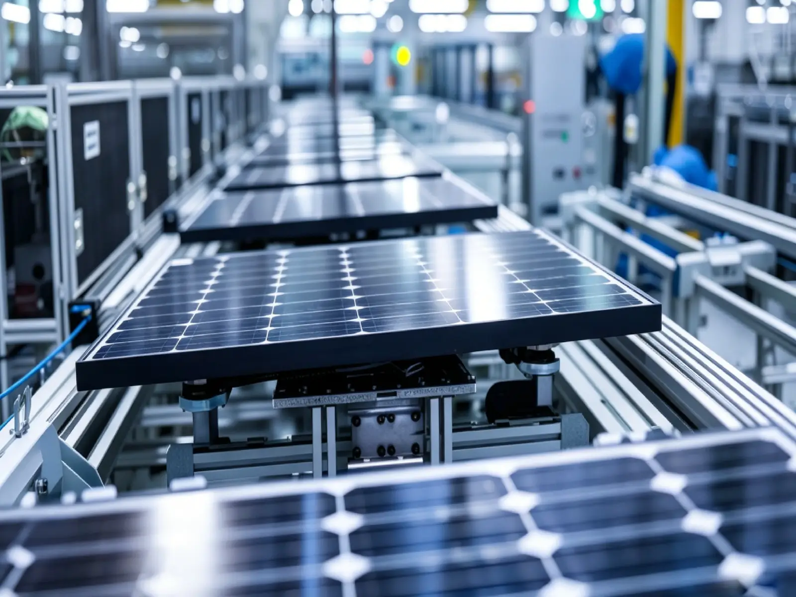 Full automatic solar panel assembly production line, state-of-the-art workshop for solar OEM & ODM manufacturing