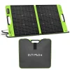 GTPOW 100W Bifacial Portable Foldable Solar Panel GTPOW 100W Bifacial Foldable Portable Solar Panel, ETFE Waterproof Solar Charger with Carry Bag for Power Station