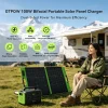 100W Portable Solar Panel Outdoor Camping RV Scene GTPOW 100W Bifacial Solar Panel Used Outdoors for Camping RV Power Charging