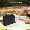 Solar Charger Tote Multi-Device Charging Scene GTPOW 45W solar charger tote charging phone tablet and power station outdoors