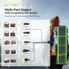 Multi-Port Fast Charging Parameters Display Multi-port DC USB-A Type-C output specification chart of 40W solar panel