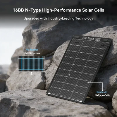 Flexible vs Rigid Solar Panel Comparison Comparison between rigid glass panel and GTPOW flexible solar panel