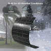 100W lightweight flexible solar panel off-grid RV marine use GTPOW 100W bendable flexible solar panel IP67 waterproof for RV boat