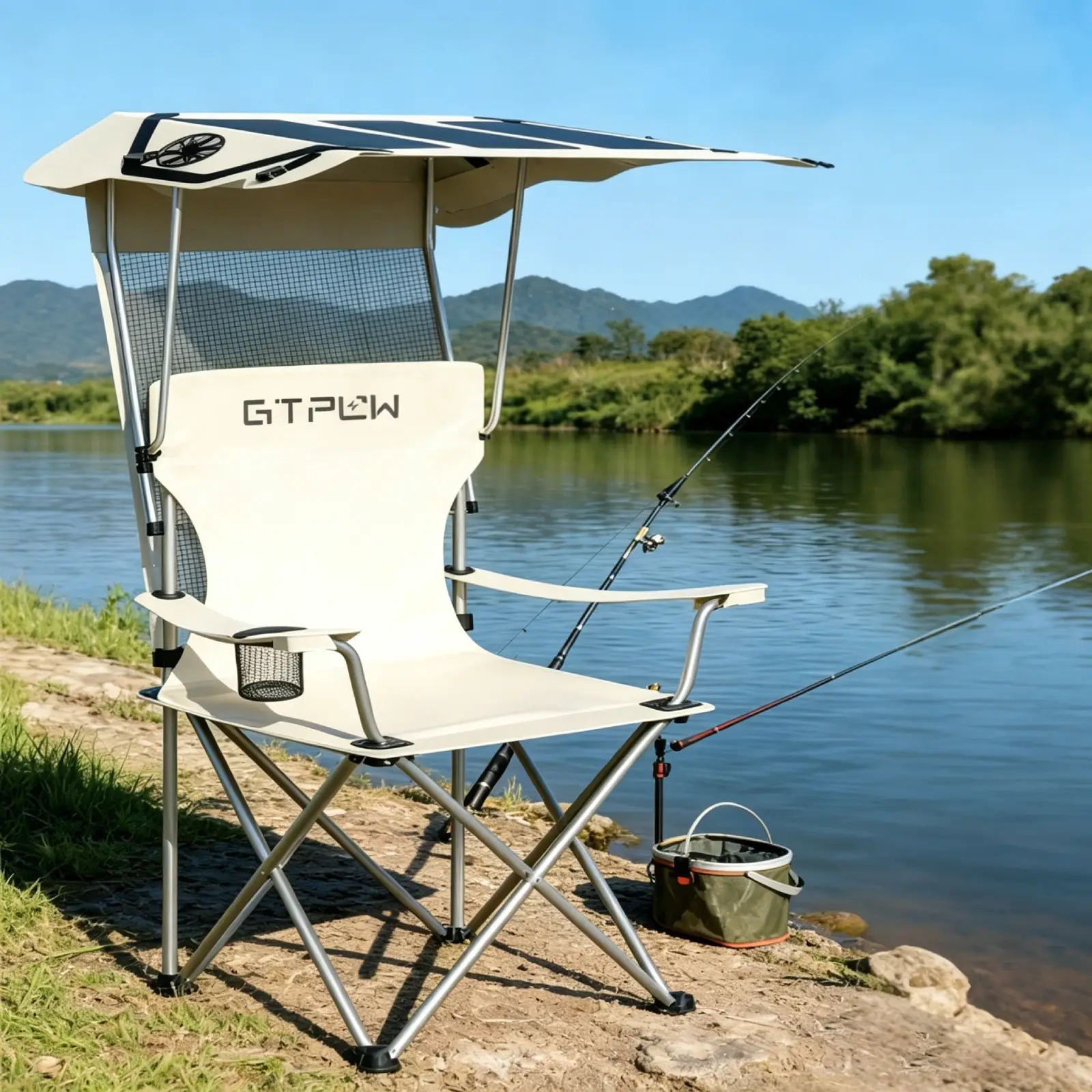 40W Solar Shade Lounge Chair