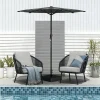 GTPOW-126W Solar Shade Umbrella Outdoor Patio Backyard Pool Scene
