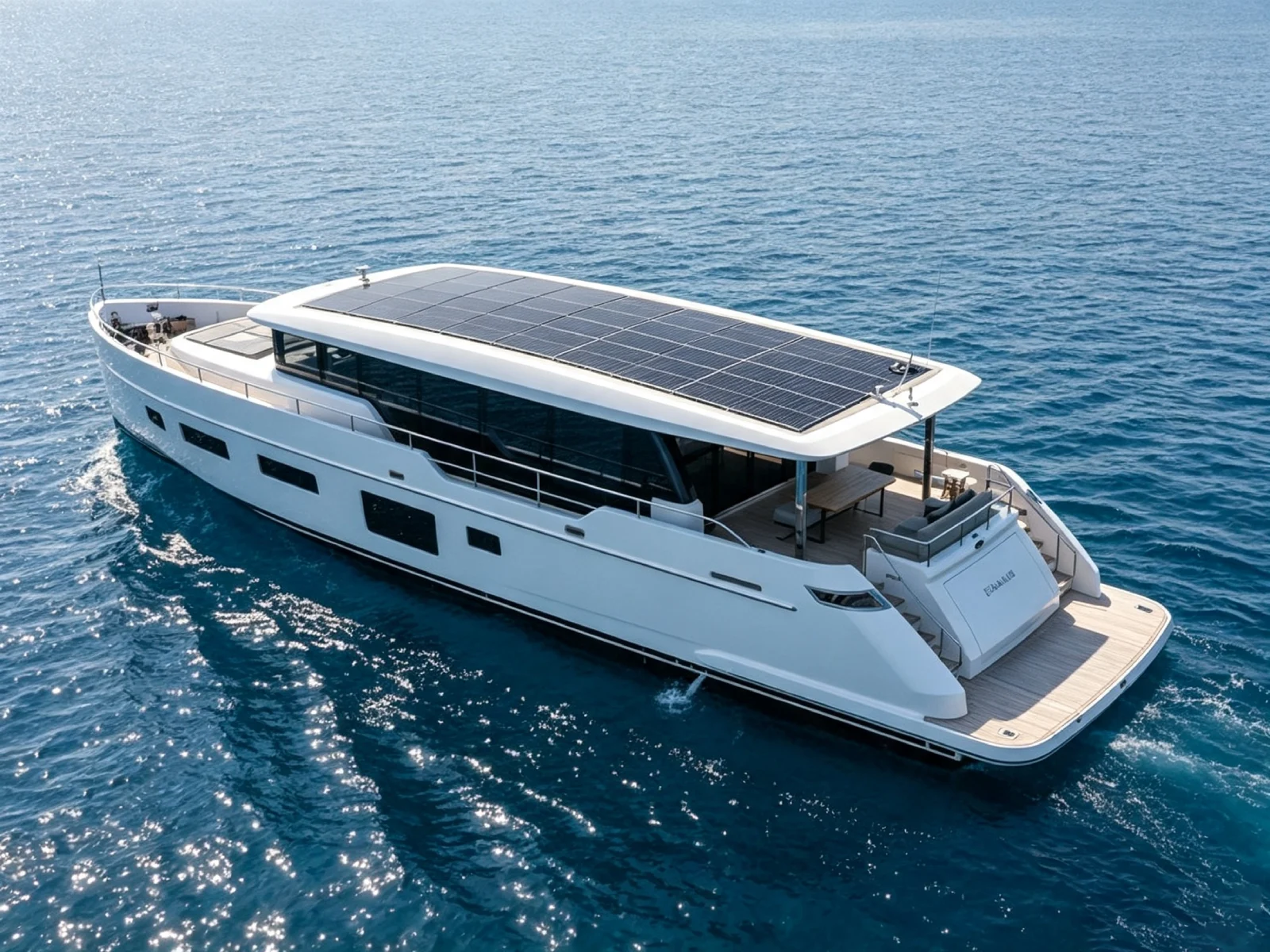 Flexible Solar Panels are used on yachts.